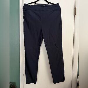 Navy Hilary Radley Slim Fit pull on Pants